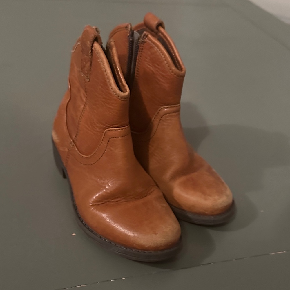 Kids Tan Leather‎ Boots